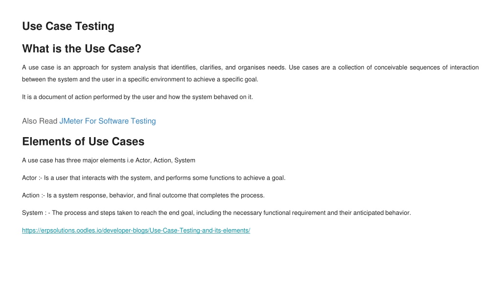 Ppt Use Case Testing And Its Element Powerpoint Presentation Free