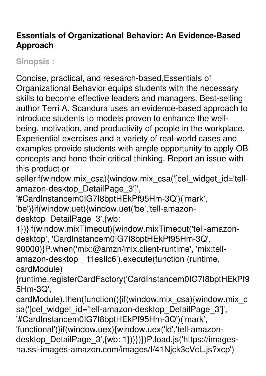 Essentials Of Organizational Behavior