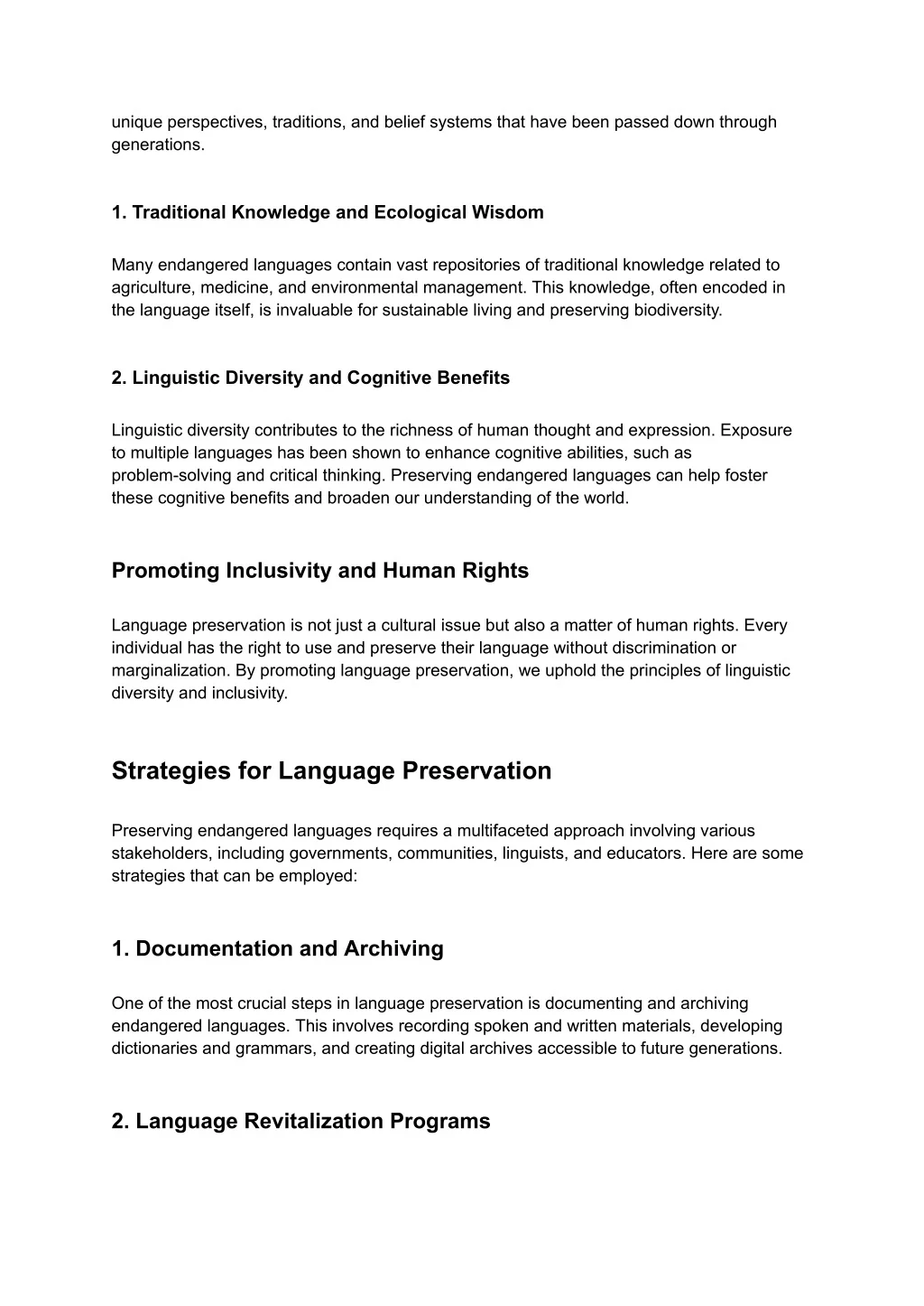 PPT - The Vital Importance of Language Preservation for Endangered ...