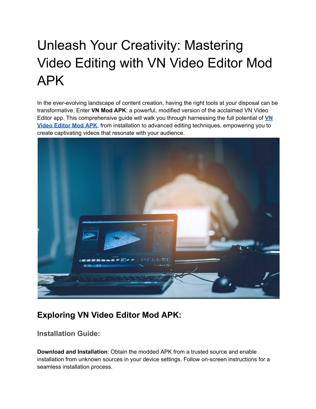 PPT Unleash Your Creativity Mastering Video Editing with VN Video