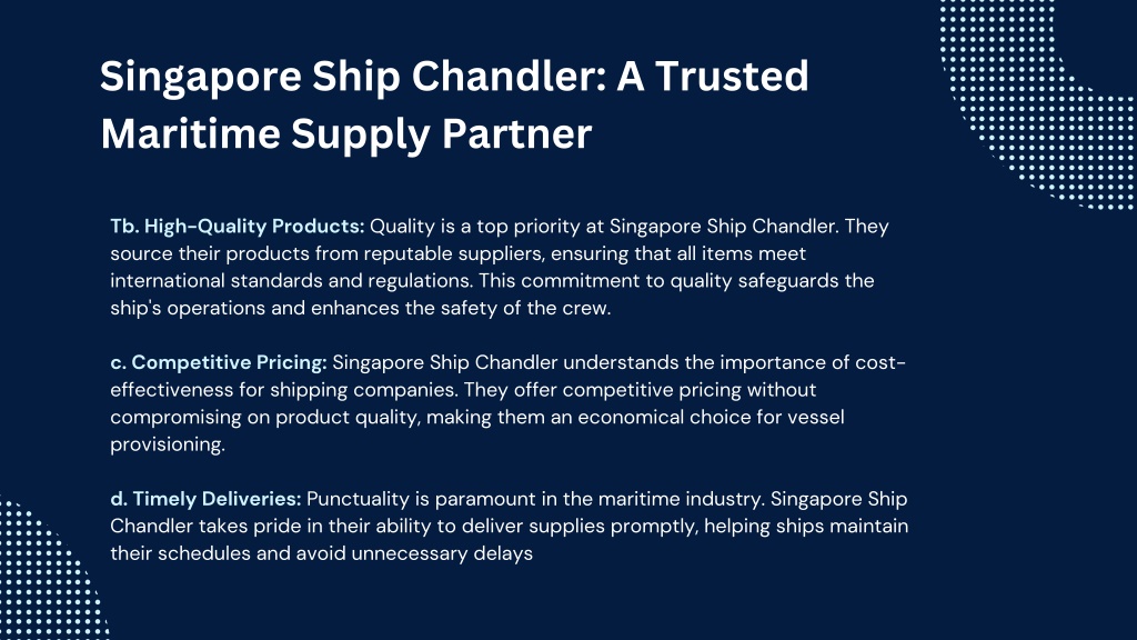 PPT - SINGAPORE SHIP CHANDLER PowerPoint Presentation, free download ...