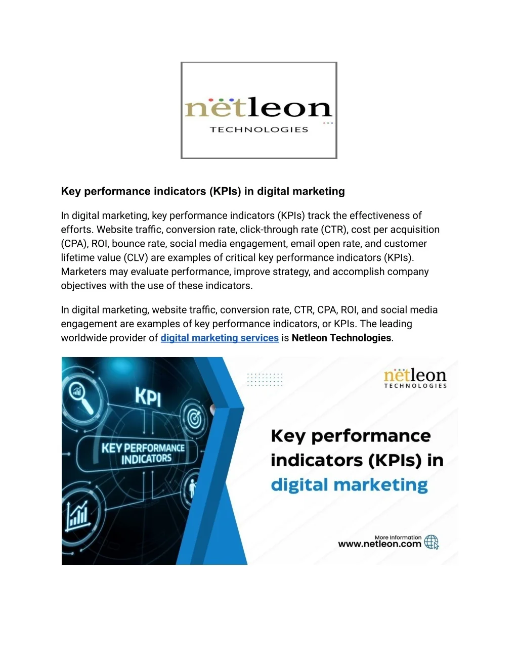 PPT - Key performance indicators (KPIs) in digital marketing PowerPoint ...