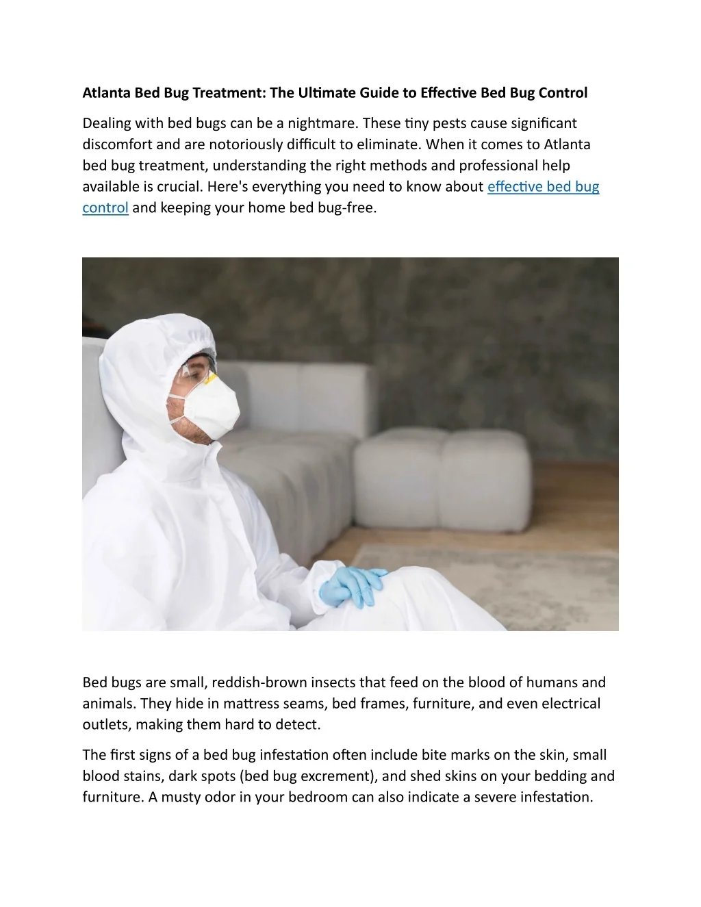 PPT - Your Ultimate Guide to Bed Bug Control | Effective Atlanta Bed ...