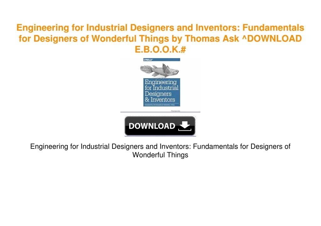 PPT - Engineering for Industrial Designers and Inventors: Fundamentals for Designers of ...