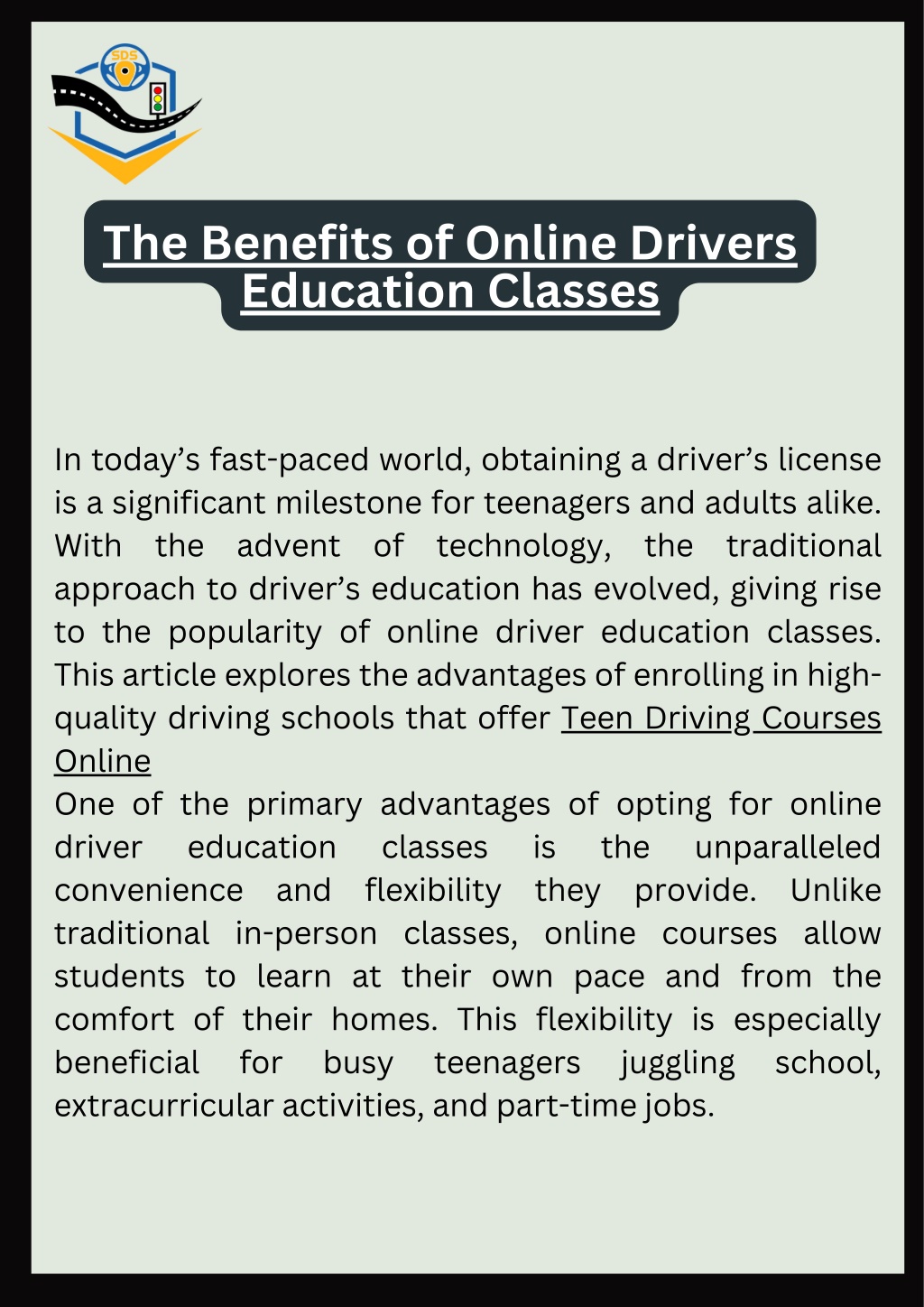 PPT - The Benefits of Online Drivers Education Classes PowerPoint ...