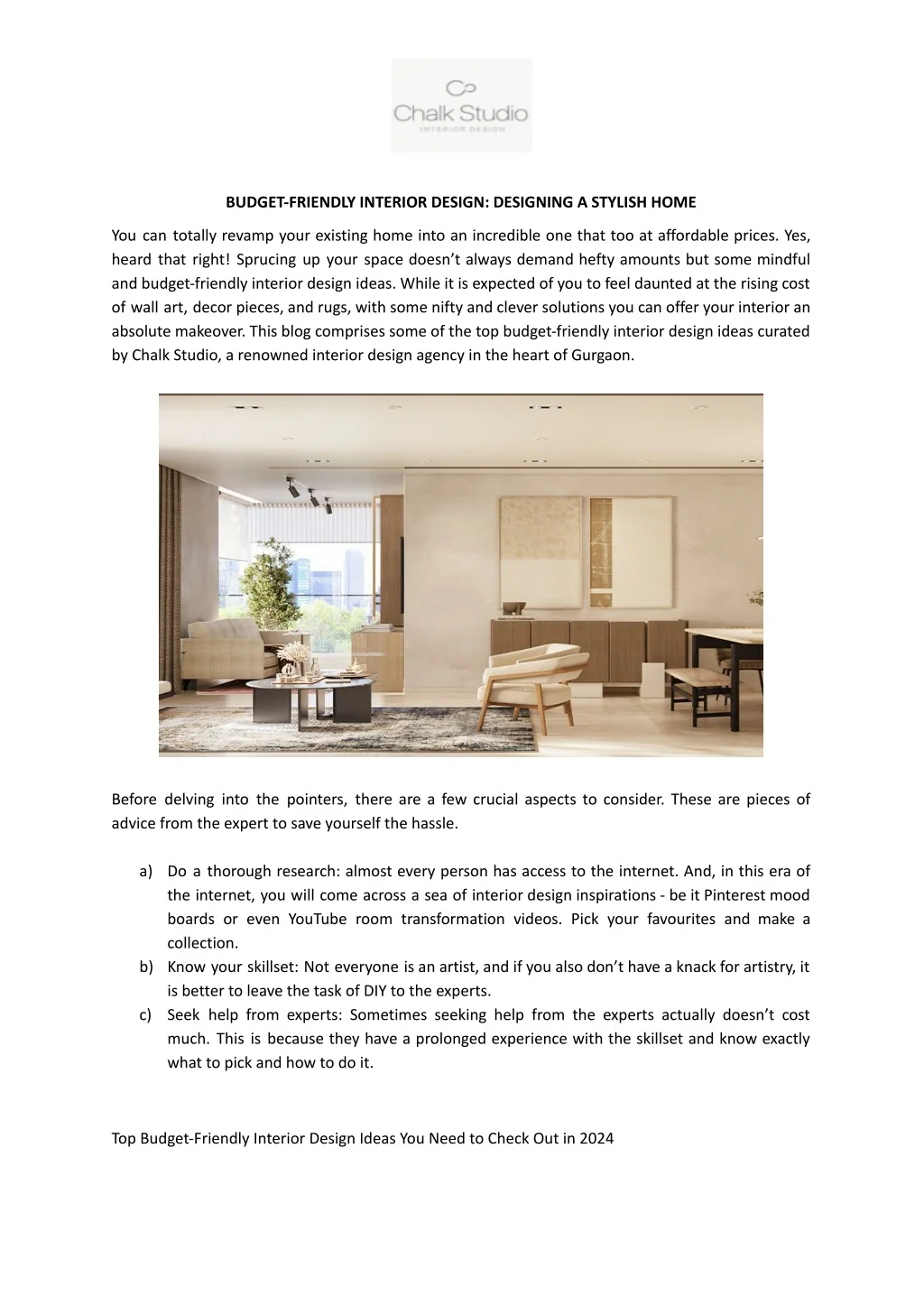 PPT - BUDGET-FRIENDLY INTERIOR DESIGN_ DESIGNING A STYLISH HOME ...