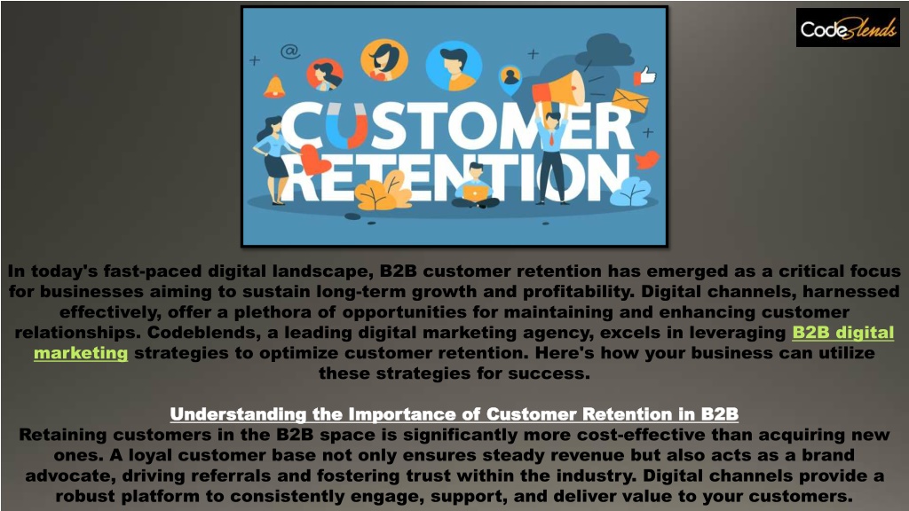 PPT - B2B Customer Retention Strategies Through Digital Channels ...