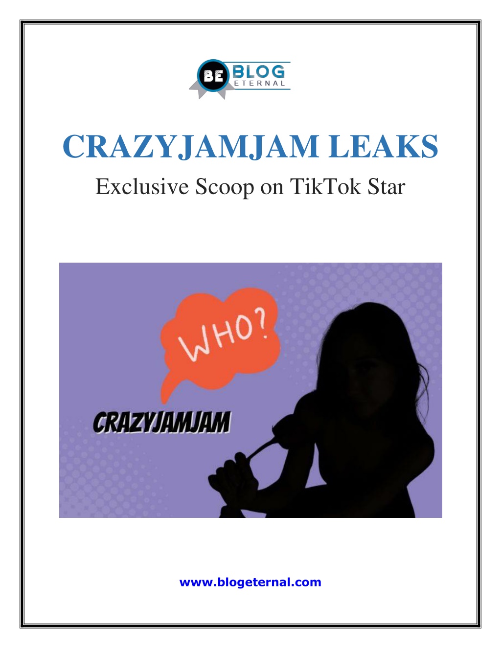 Unveiling The Secrets Behind Crazyjamjam Fanfix Leaks