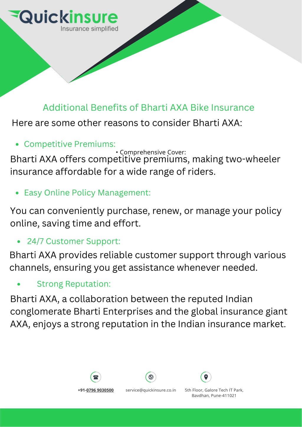 PPT - Why Bharti AXA Two-Wheeler Insurance Is Ideal Choice For You Pdf ...