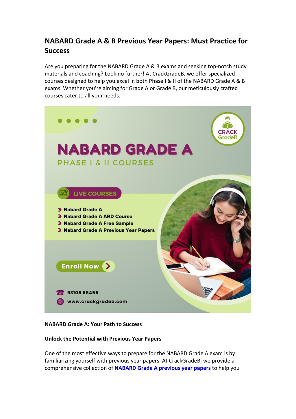 PPT - NABARD Grade A & B Previous Year Papers Must Practice For Success ...