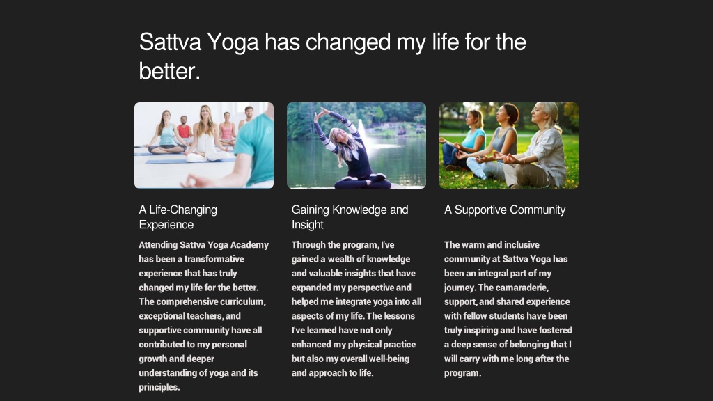 Ppt - Experienced And Compassionate Instructors At Sattva Yoga Academy 