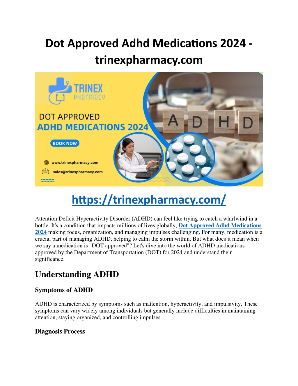 PPT Dot Approved Adhd Medications 2024