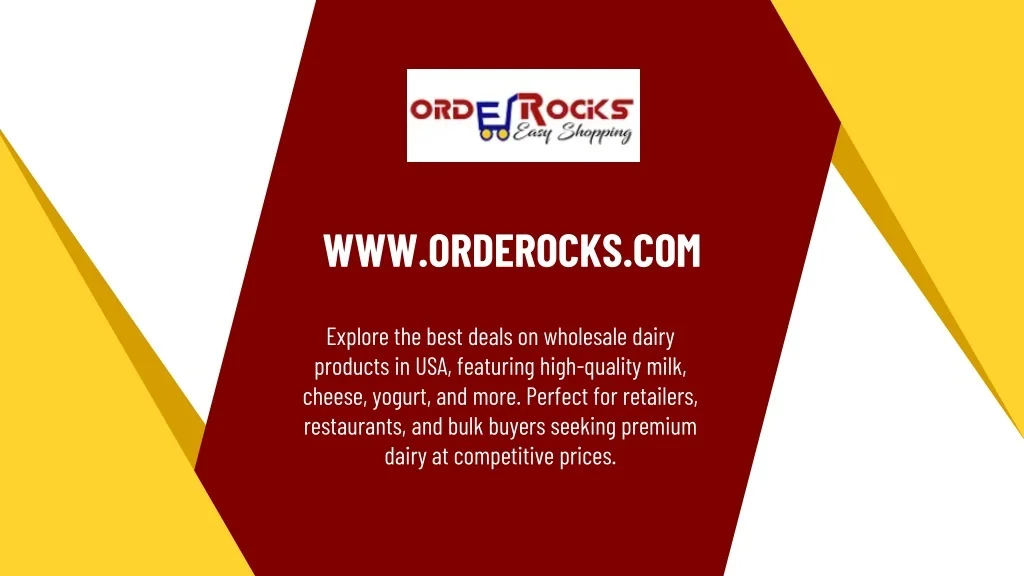 PPT - Wholesale Dairy Products in USA PowerPoint Presentation, free ...