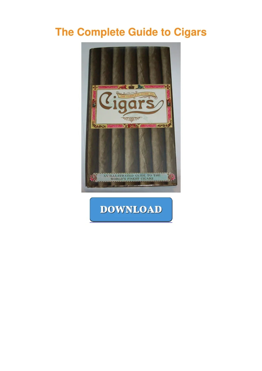 Cigars Worksheets.pdf PPT - pdf⚡ The Complete Guide to Cigars PowerPoint Presentation, free ...