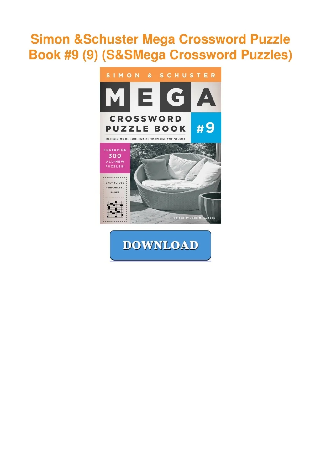 PPT ⚡read Simon & Schuster Mega Crossword Puzzle Book 12 (12) (S&S Mega Crossword PowerPoint