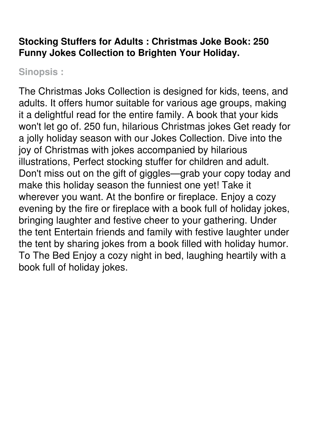 PPT - read_ Stocking Stuffers for Adults : Christmas Joke Book: 250 ...