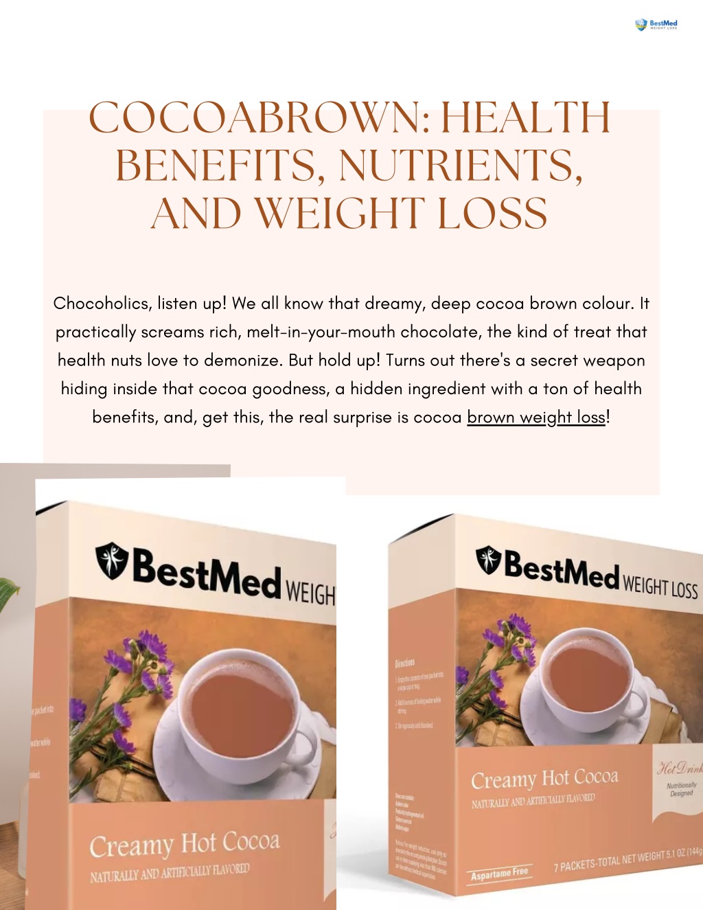 PPT - Discover the Secret to Rapid Weight Loss with Cocoa Brown 