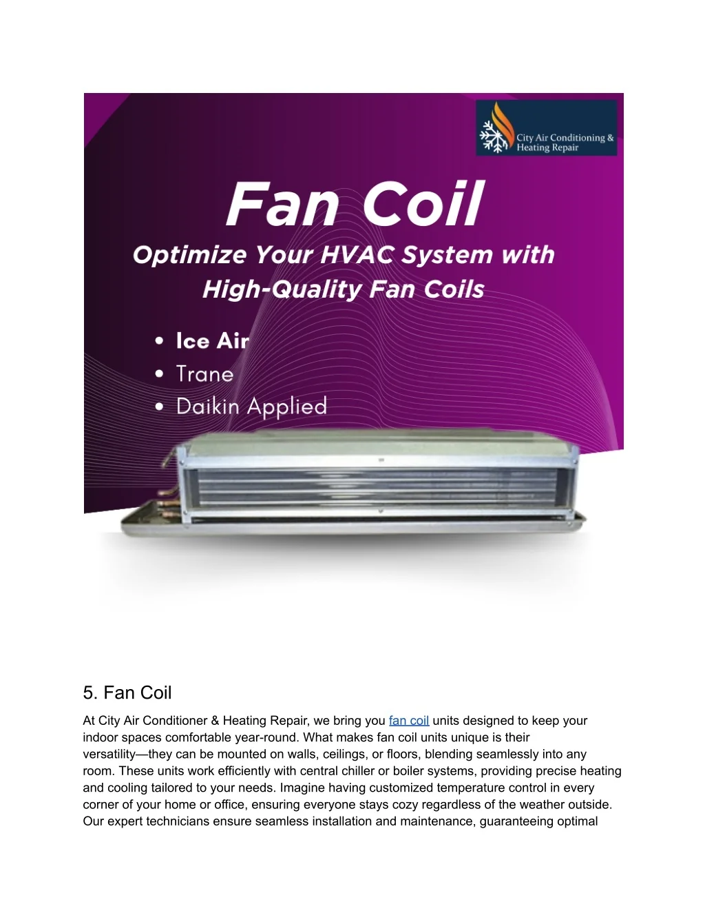 PPT - Best Products of City Air Conditioner & Heating Repair in NYC ...