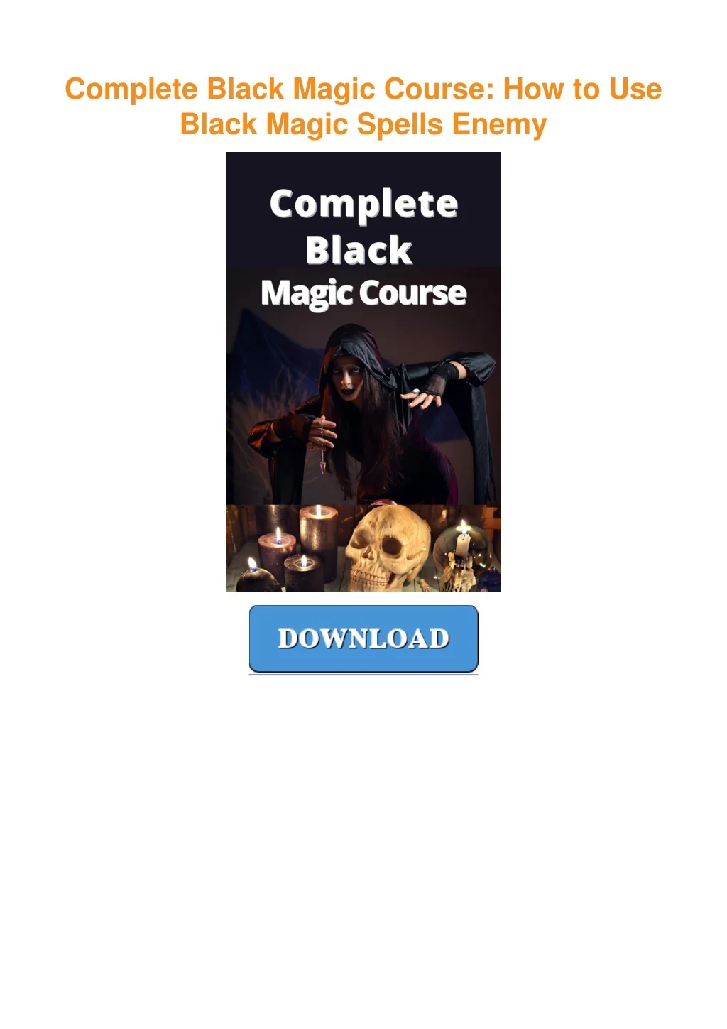 PPT - read_ Complete Black Magic Course: How to Use Black Magic Spells ...