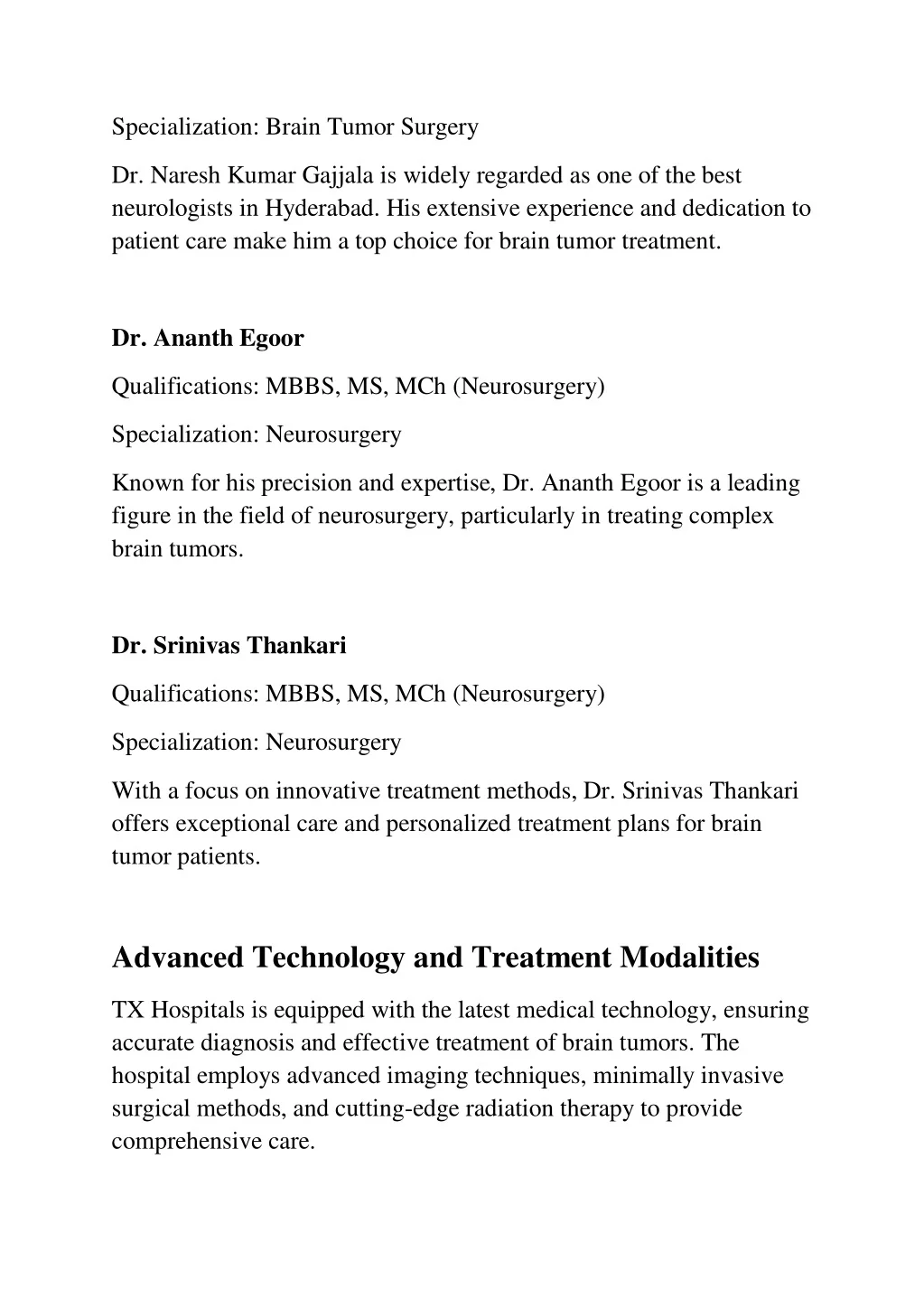 PPT - Brain Tumor Treatment in Hyderabad at TX Hospitals PowerPoint ...