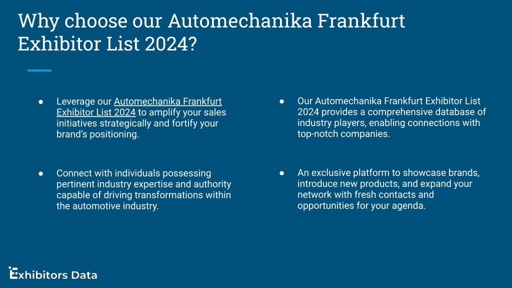 PPT Automechanika Frankfurt Exhibitor List 2024 PowerPoint