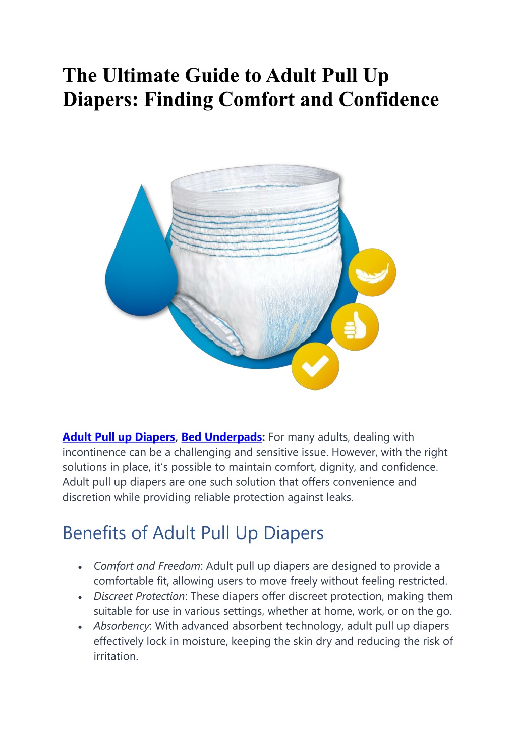 PPT - The Ultimate Guide to Adult Pull Up Diapers Finding Comfort and ...