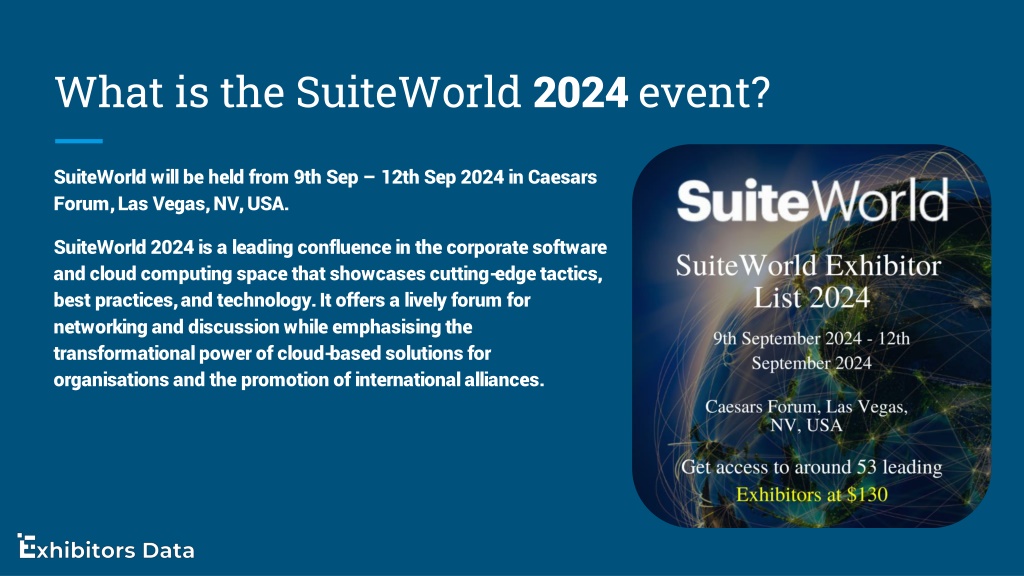 PPT - SuiteWorld Exhibitor List 2024 PowerPoint Presentation, Free ...