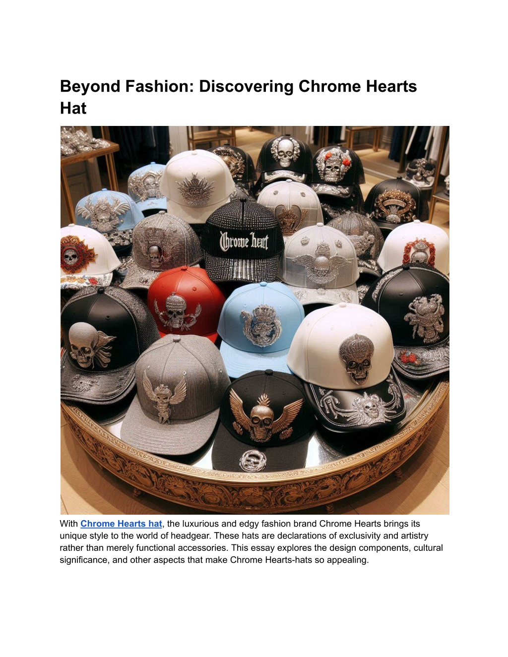 PPT - Beyond Fashion_ Discovering Chrome Hearts Hats PowerPoint ...