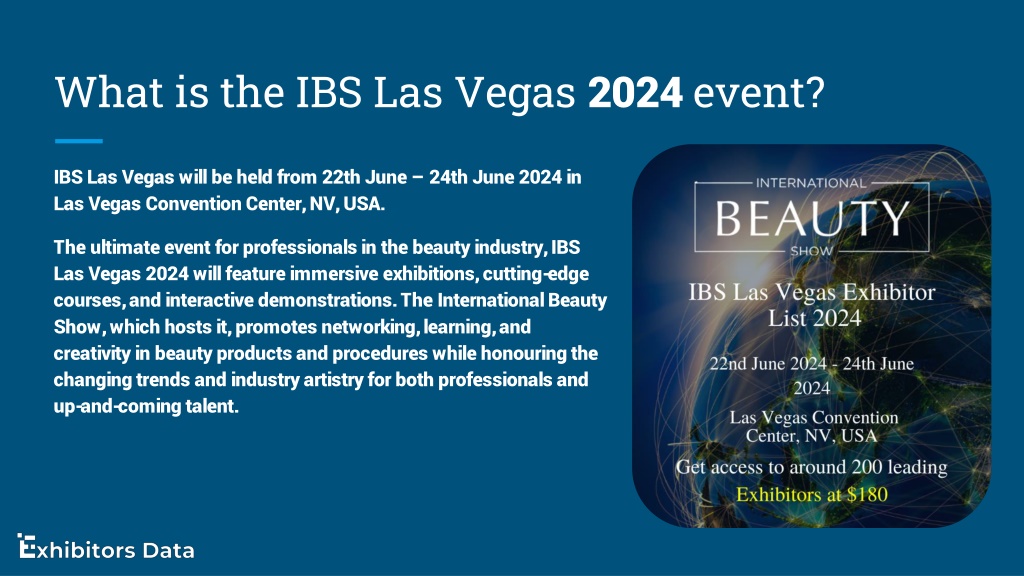 PPT IBS Las Vegas Exhibitor List 2024 PowerPoint Presentation, free