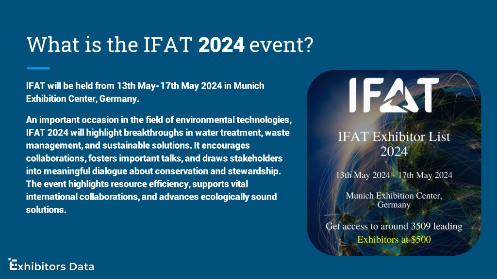 PPT IFAT Exhibitor List 2024 PowerPoint Presentation, free download