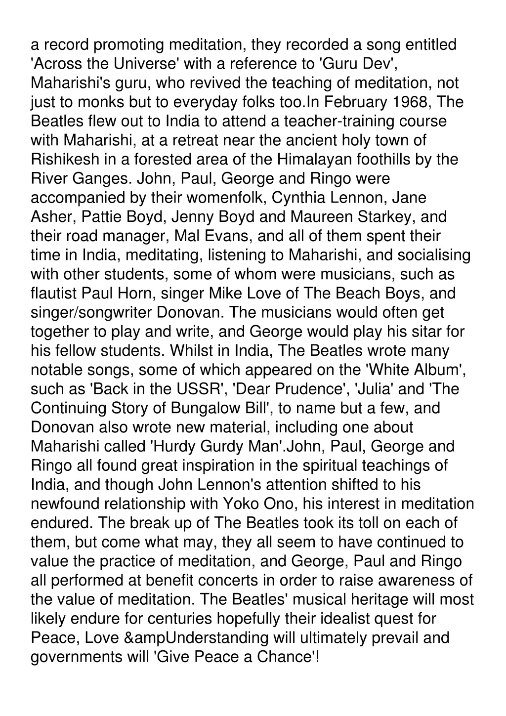 PPT - ⚡read The Beatles, Drugs, Mysticism & India: Maharishi Mahesh ...