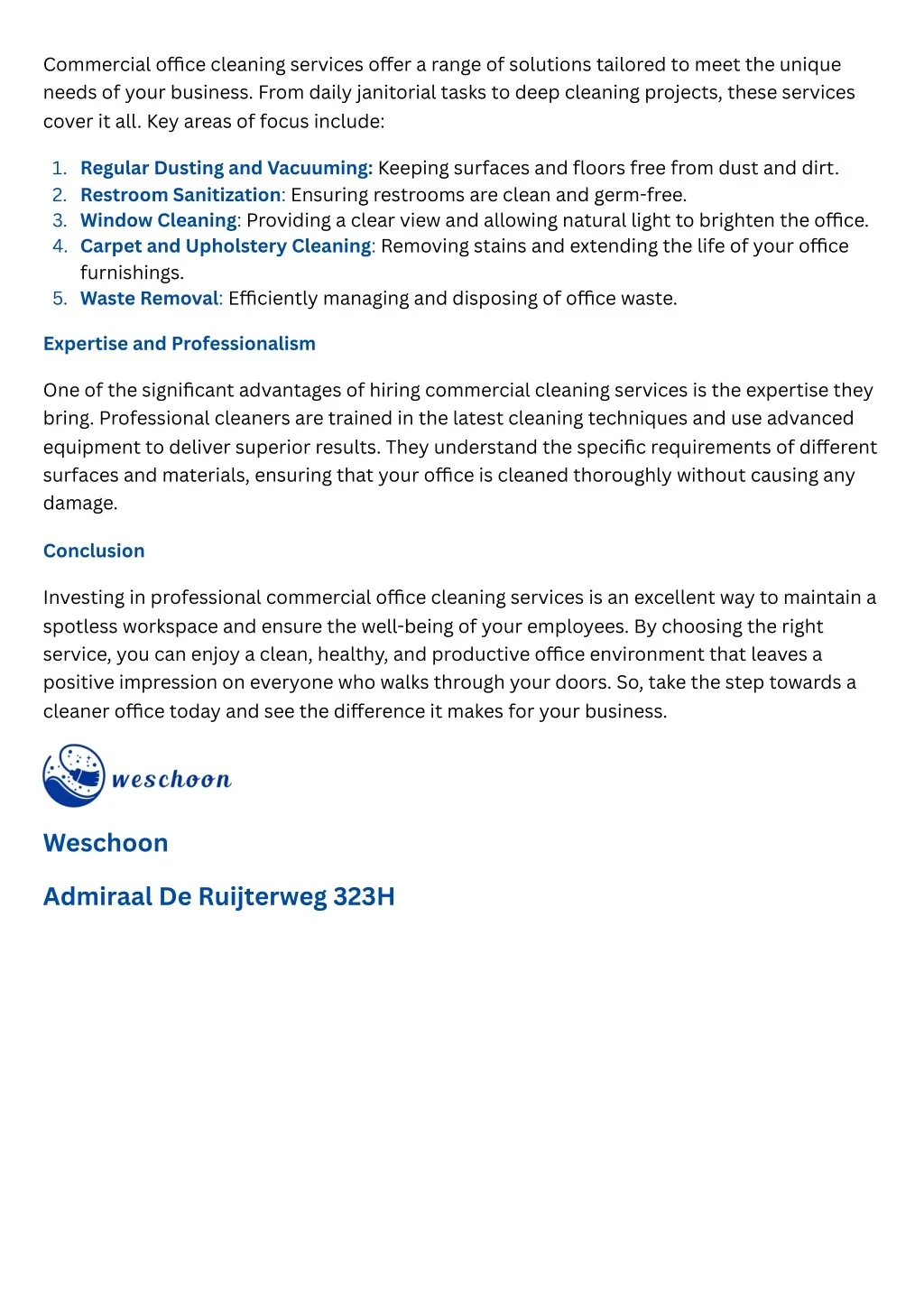 PPT - Professional Commercial Office Cleaning Services for a Spotless ...