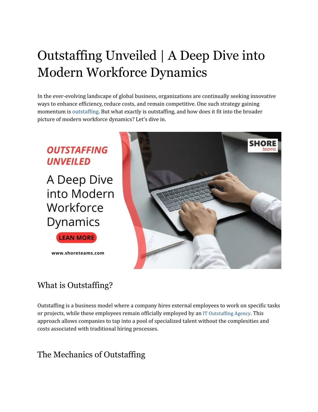 PPT - Outstaffing Unveiled _A Deep Dive into Modern Workforce Dynamics ...