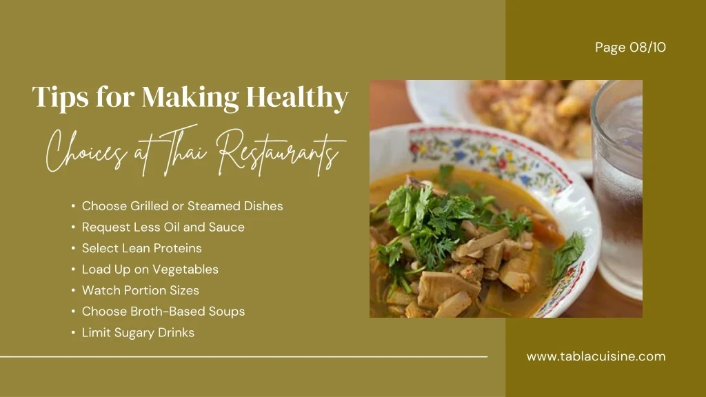 Healthiest Thai Food Options