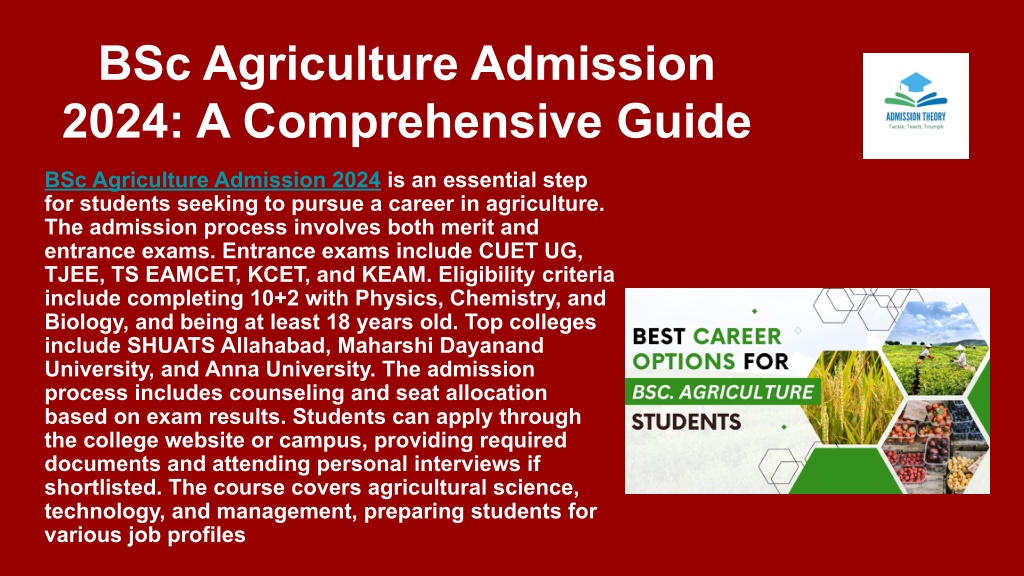 PPT - BSc Agriculture PowerPoint Presentation, free download - ID:13332602