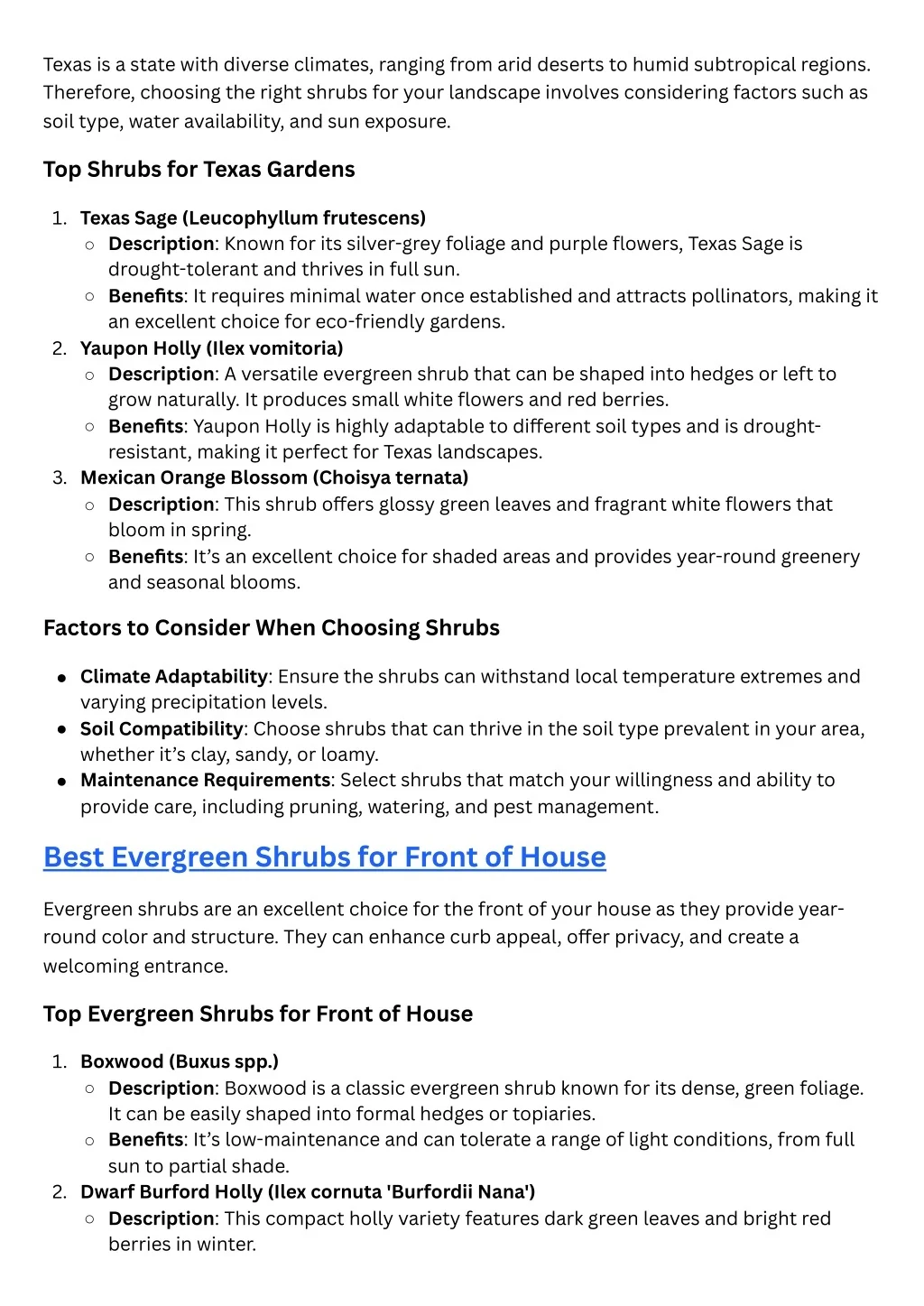 PPT Best Shrubs for Central Texas PowerPoint Presentation, free