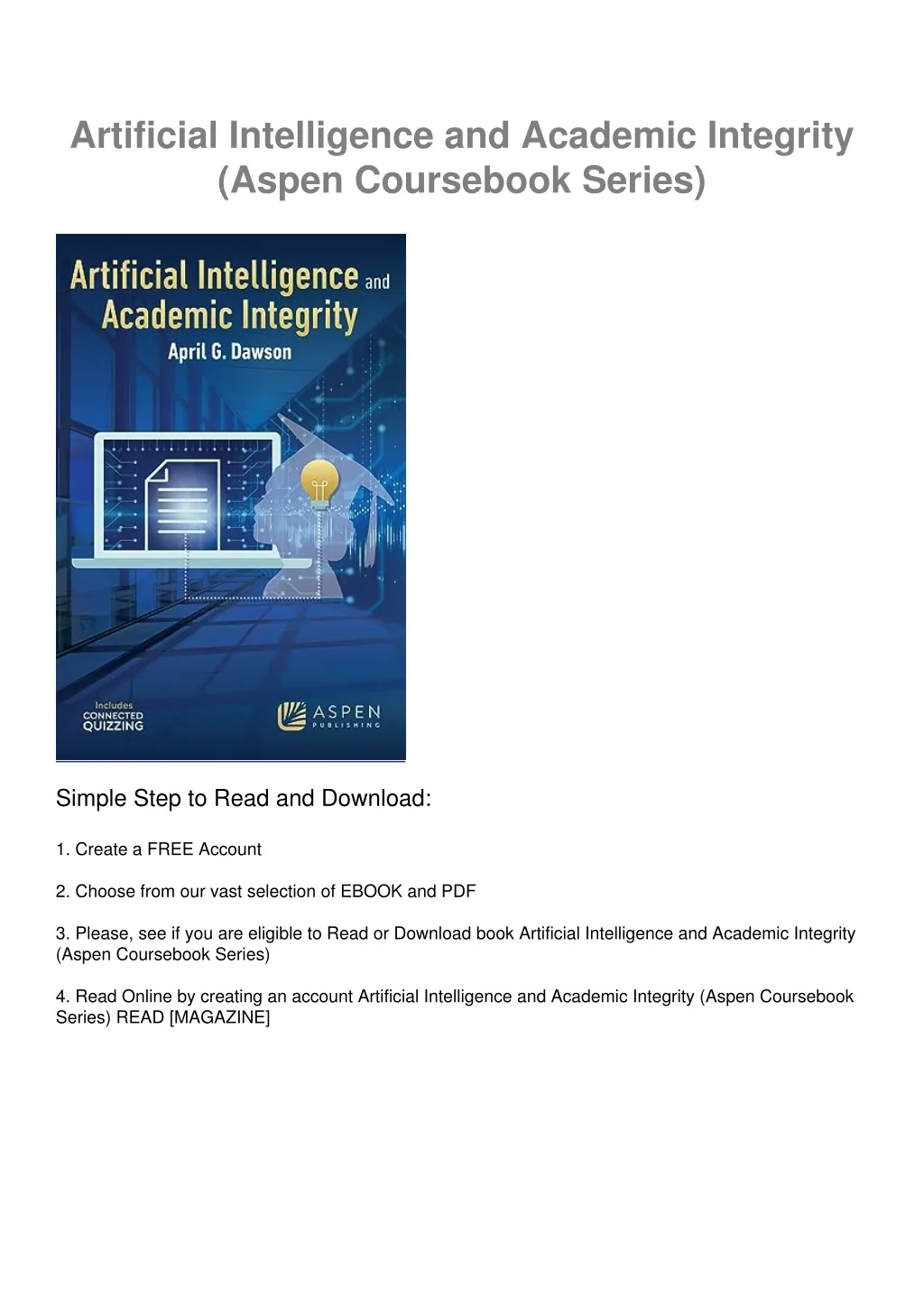 PPT - PDF Artificial Intelligence and Academic Integrity (Aspen ...