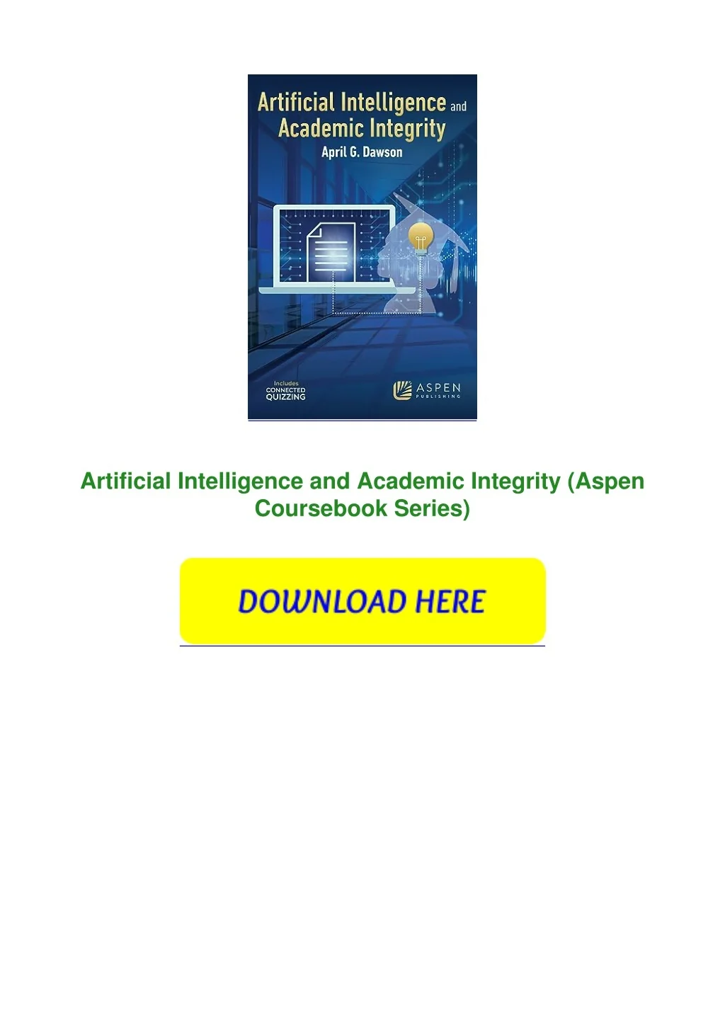 PPT - PDF Artificial Intelligence and Academic Integrity (Aspen ...