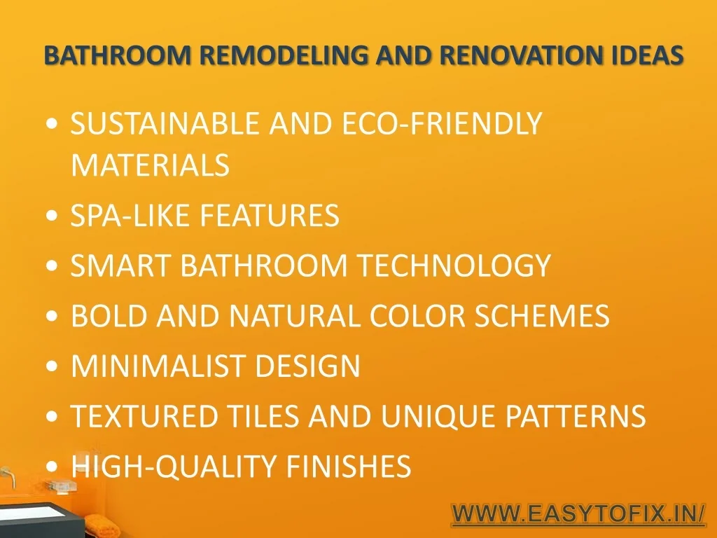 PPT - Bathroom Remodeling and Renovation Ideas – EasytoFix PowerPoint ...