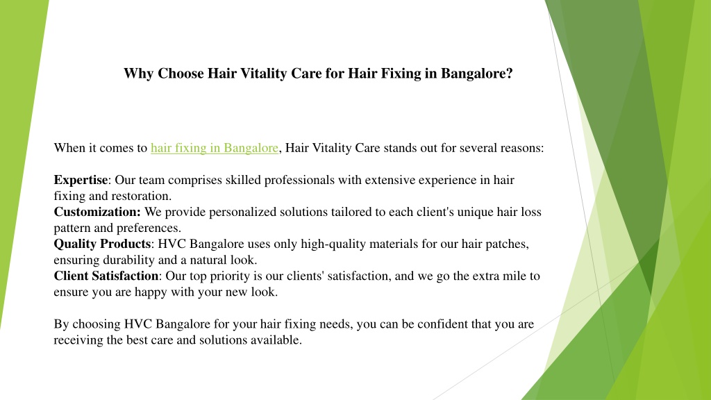 Ppt Top Hair Patches For Men Boost Your Confidence Hvc Bangalore Powerpoint Presentation