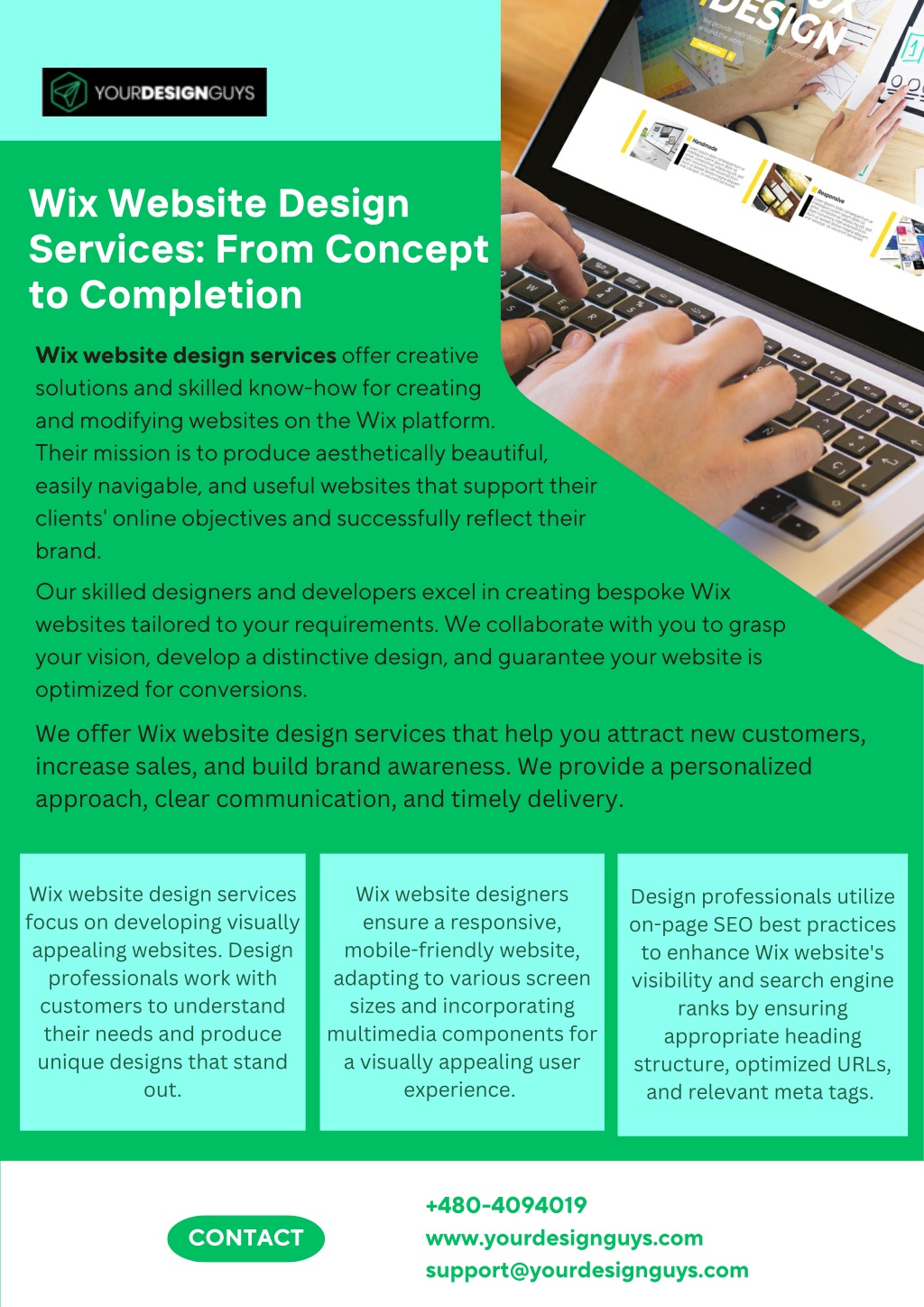 Ppt wix website design services from concept to completion