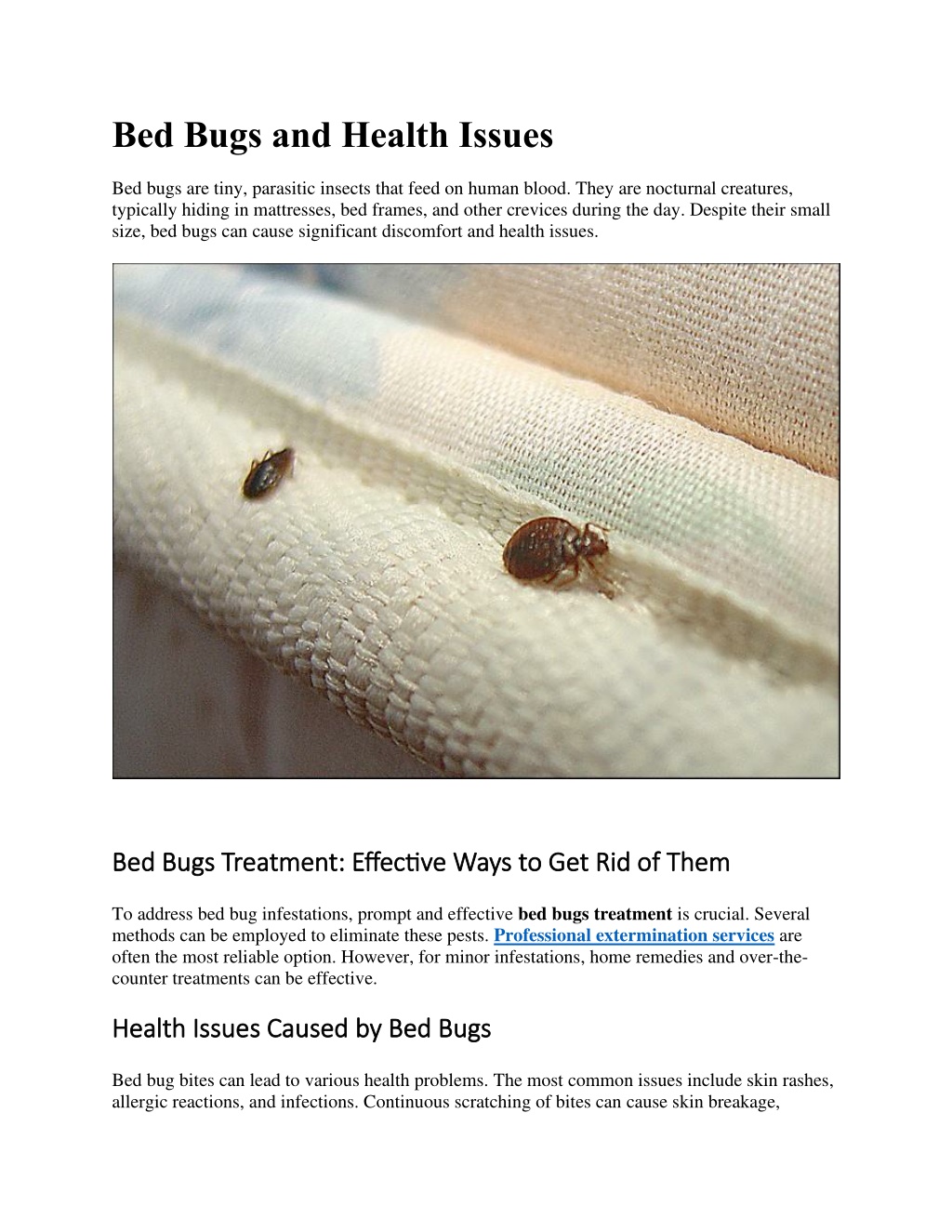 Ppt Bed Bugs And Health Issues Powerpoint Presentation Free Download Id13344655 9267