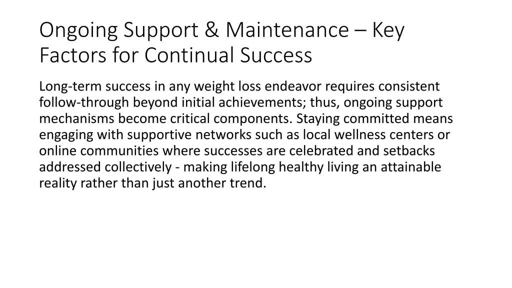PPT Bakersfield, CA Innovative Strategies for Sustainable Weight Loss