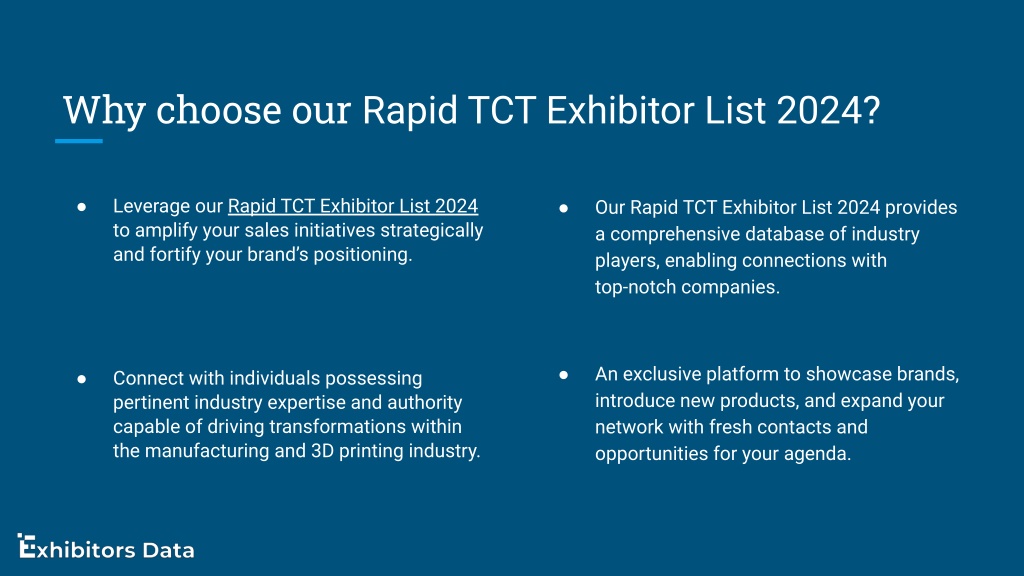 PPT Rapid TCT Exhibitor List 2024 PowerPoint Presentation, free