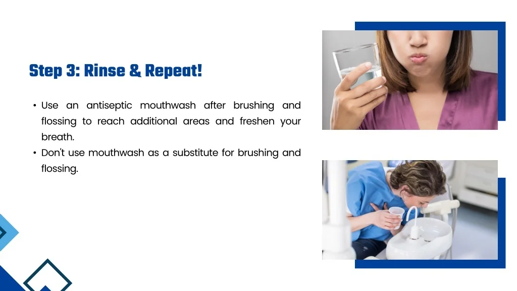 Step 4 Rinse PPT - 5 Steps to a Sparkling Smile Your Guide to Healthy Oral Care ...