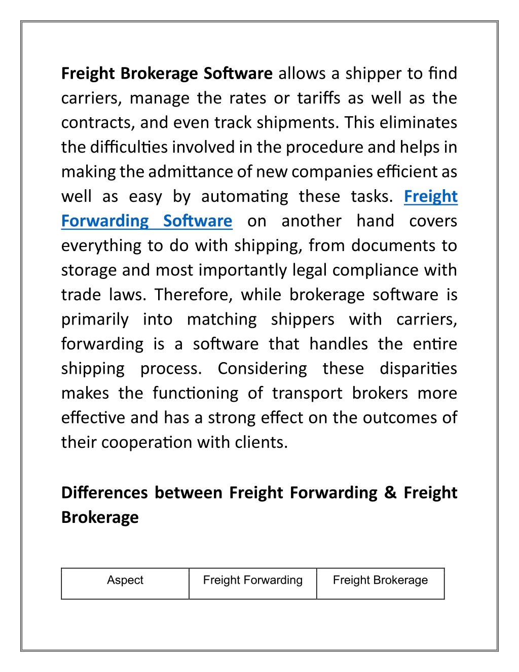 PPT - What Is Freight Brokerage & Freight Forwarding Software ...