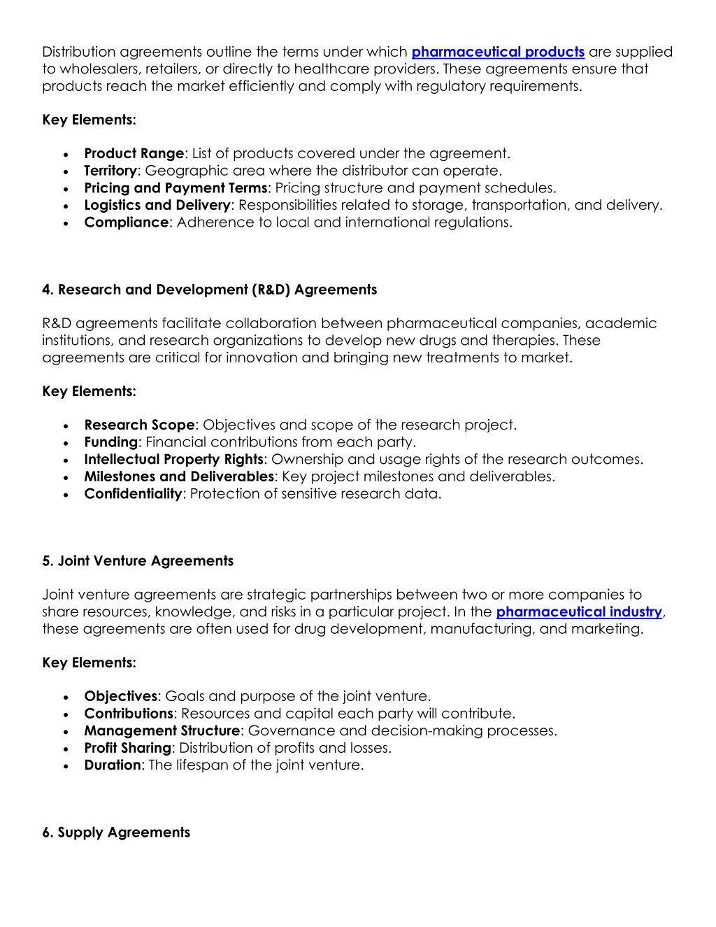 PPT - Types of Agreements in the Pharmaceutical Industry PowerPoint ...