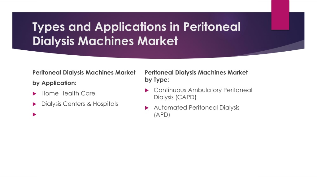 PPT - Peritoneal Dialysis Machines Market PowerPoint Presentation, free ...