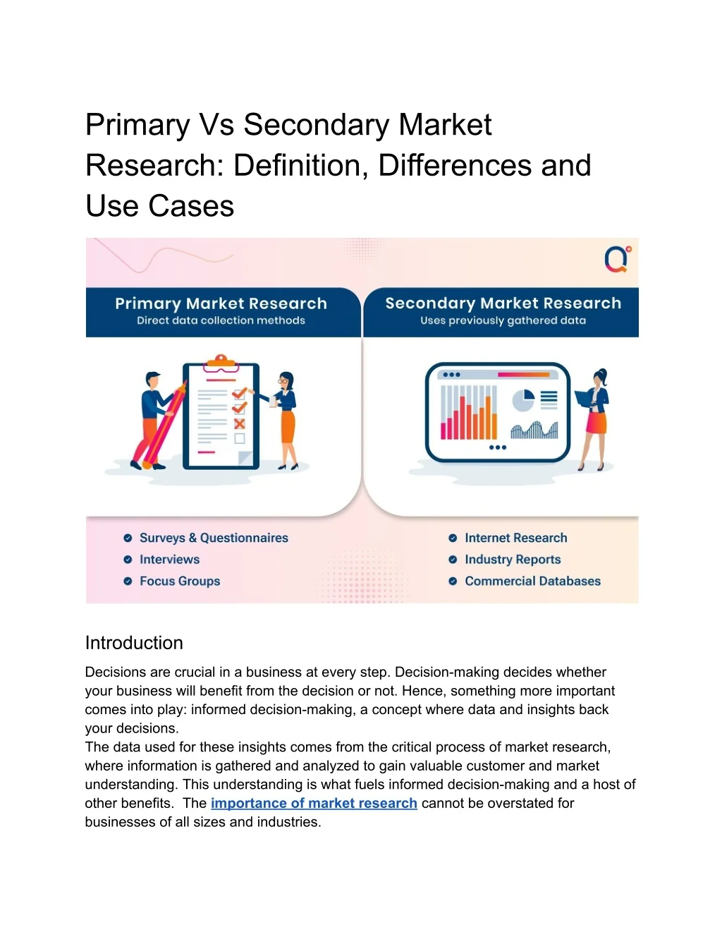 PPT - Primary Vs Secondary Market Research_ Definition, Differences and ...