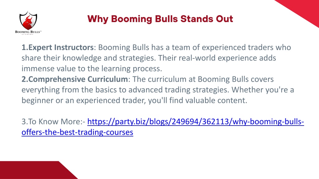 PPT - Why Booming Bulls Offers the Best Trading Courses PowerPoint ...